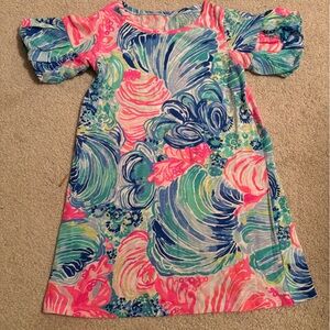 Lilly Pulitzer Lindell Dress Pink Blue